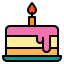 Birthday cake icon 64x64