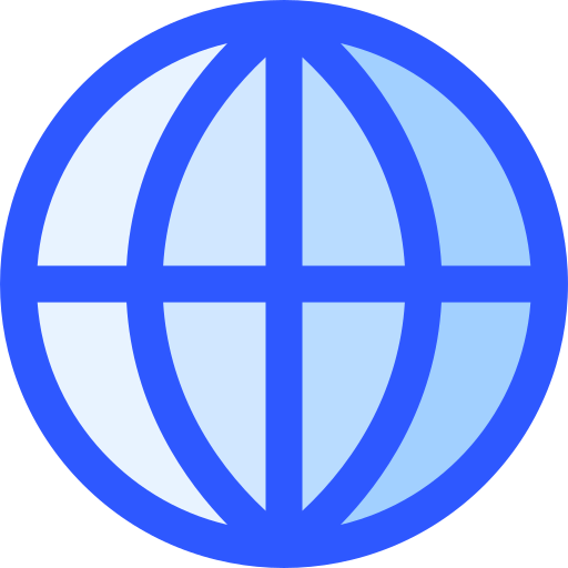 Globe grid icon