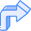 Curved arrow icon 64x64