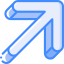 Diagonal arrow icon 64x64