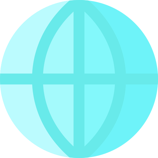 Globe grid icon