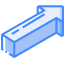 Diagonal arrow icon 64x64