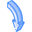 Down arrow icon 64x64