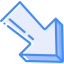 Diagonal arrow icon 64x64