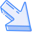 Diagonal arrow icon 64x64