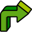 Curved arrow icon 64x64