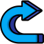 Curved arrow icon 64x64