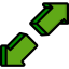 Diagonal arrow icon 64x64