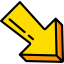 Diagonal arrow icon 64x64