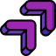 Diagonal arrow icon 64x64