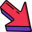 Diagonal arrow icon 64x64