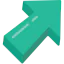 Diagonal arrow icon 64x64