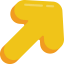 Diagonal arrow icon 64x64