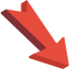 Diagonal arrow icon 64x64
