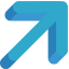 Diagonal arrow icon 64x64