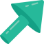 Diagonal arrow icon 64x64