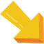 Diagonal arrow icon 64x64