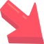 Diagonal arrow icon 64x64