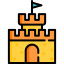 Sand castle icon 64x64