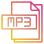 Mp3 file ícono 64x64