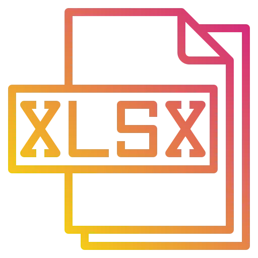 Xlsx format icon