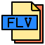Flv file Ikona 64x64