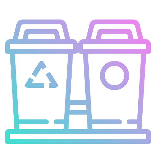 Garbage bin ícone