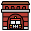 Fire station icon 64x64