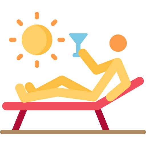 Sunbathing icon