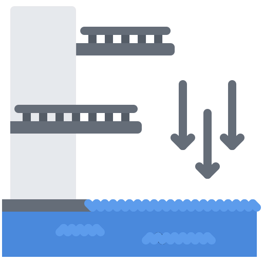 Diving board icon