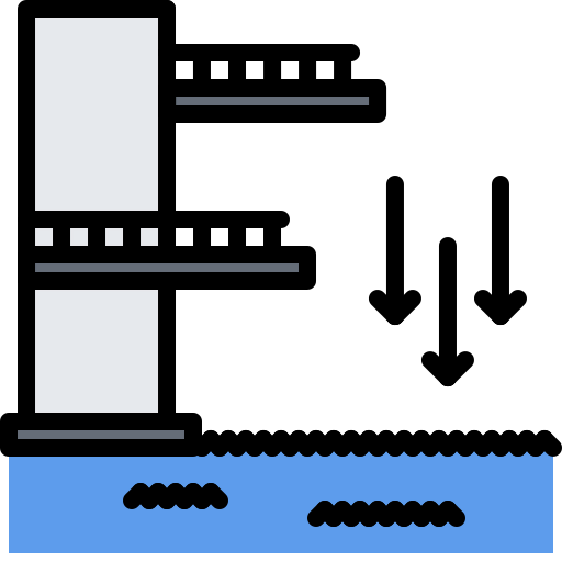 Diving board icon