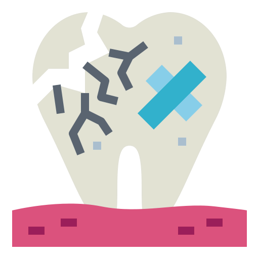 Broken tooth icon