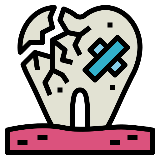 Broken tooth icon