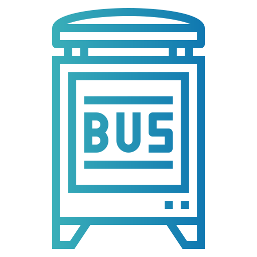 Bus stop icon