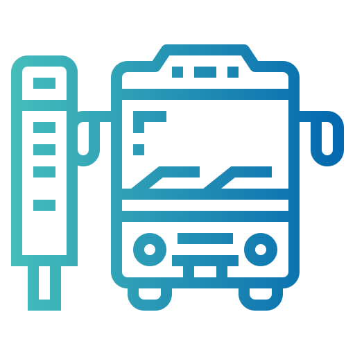 Bus stop icon