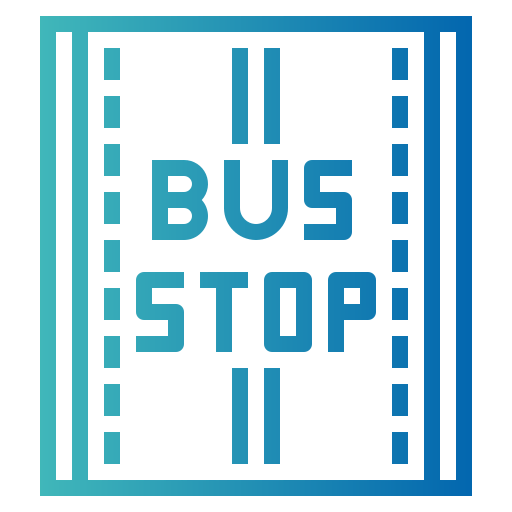 Bus stop icon