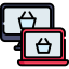 Online shopping icon 64x64