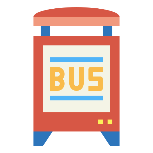 Bus stop icon