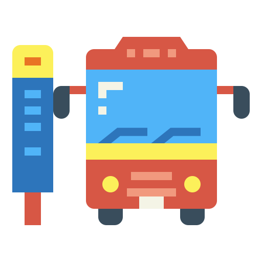 Bus stop icon