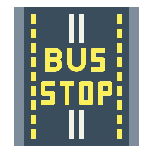 Bus stop icon