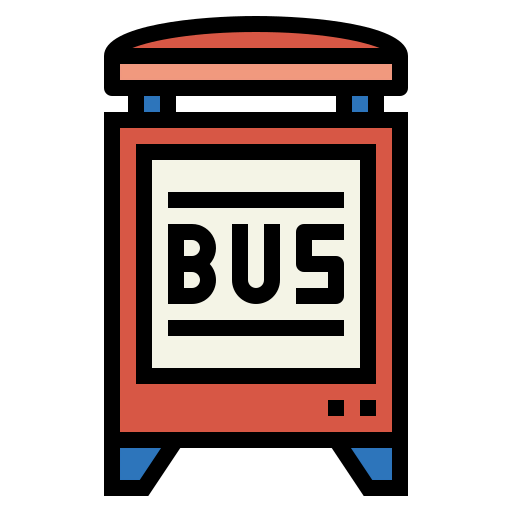 Bus stop icon