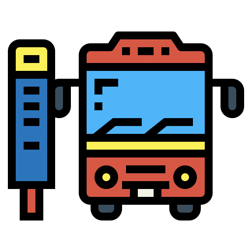 Bus stop icon