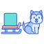 Siberian husky icon 64x64