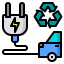 Electric car icon 64x64