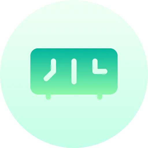 Desk clock icon