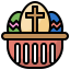Easter eggs icon 64x64