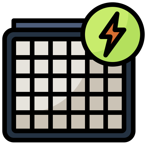 Solar panel icon