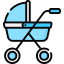 Baby stroller icon 64x64