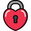 Heart lock icon 64x64