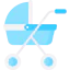 Baby stroller icon 64x64